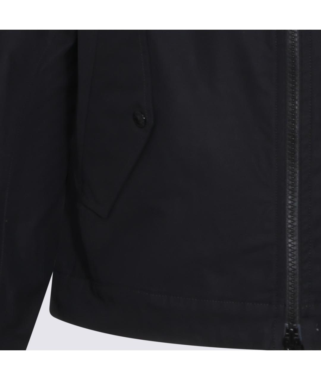 STONE ISLAND Черная хлопковая куртка, фото 3