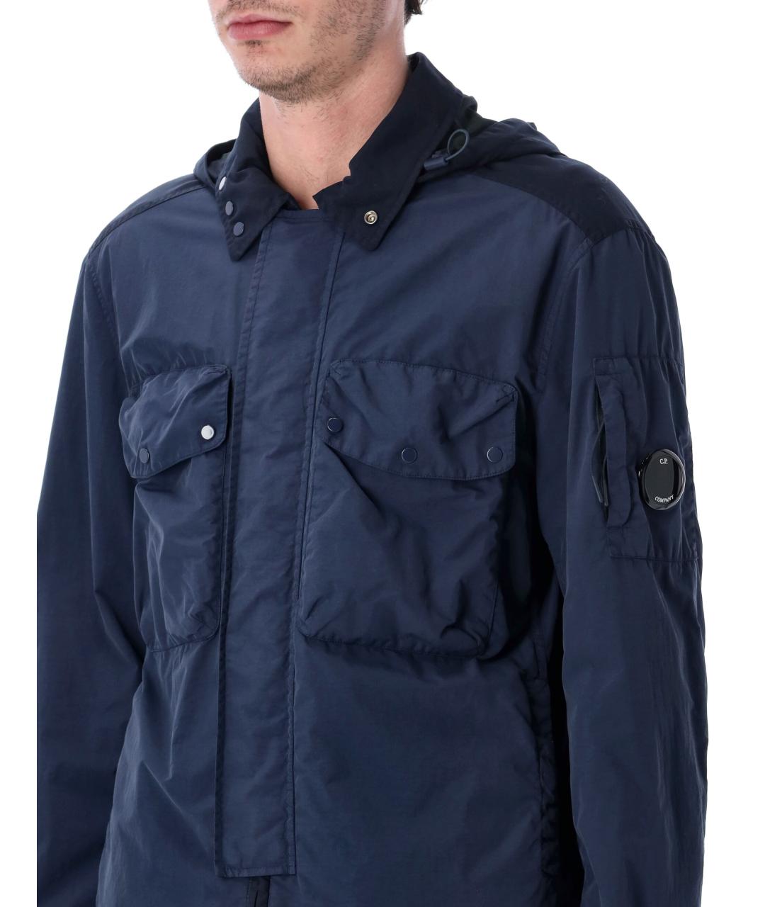 CP COMPANY Синяя полиамидовая куртка, фото 3