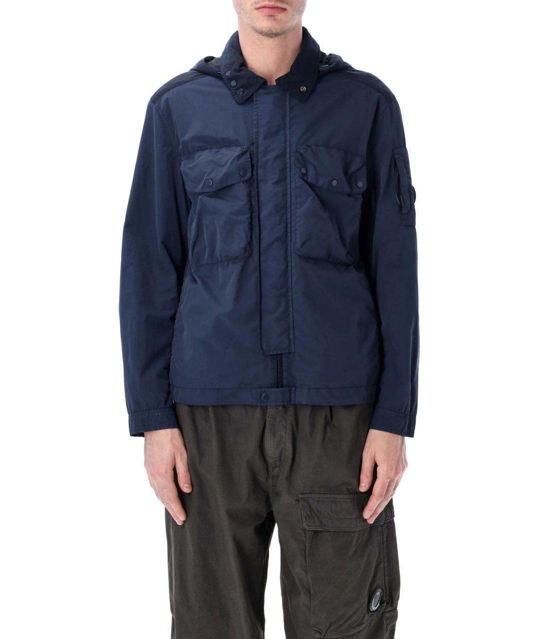 CP COMPANY Синяя полиамидовая куртка, фото 1