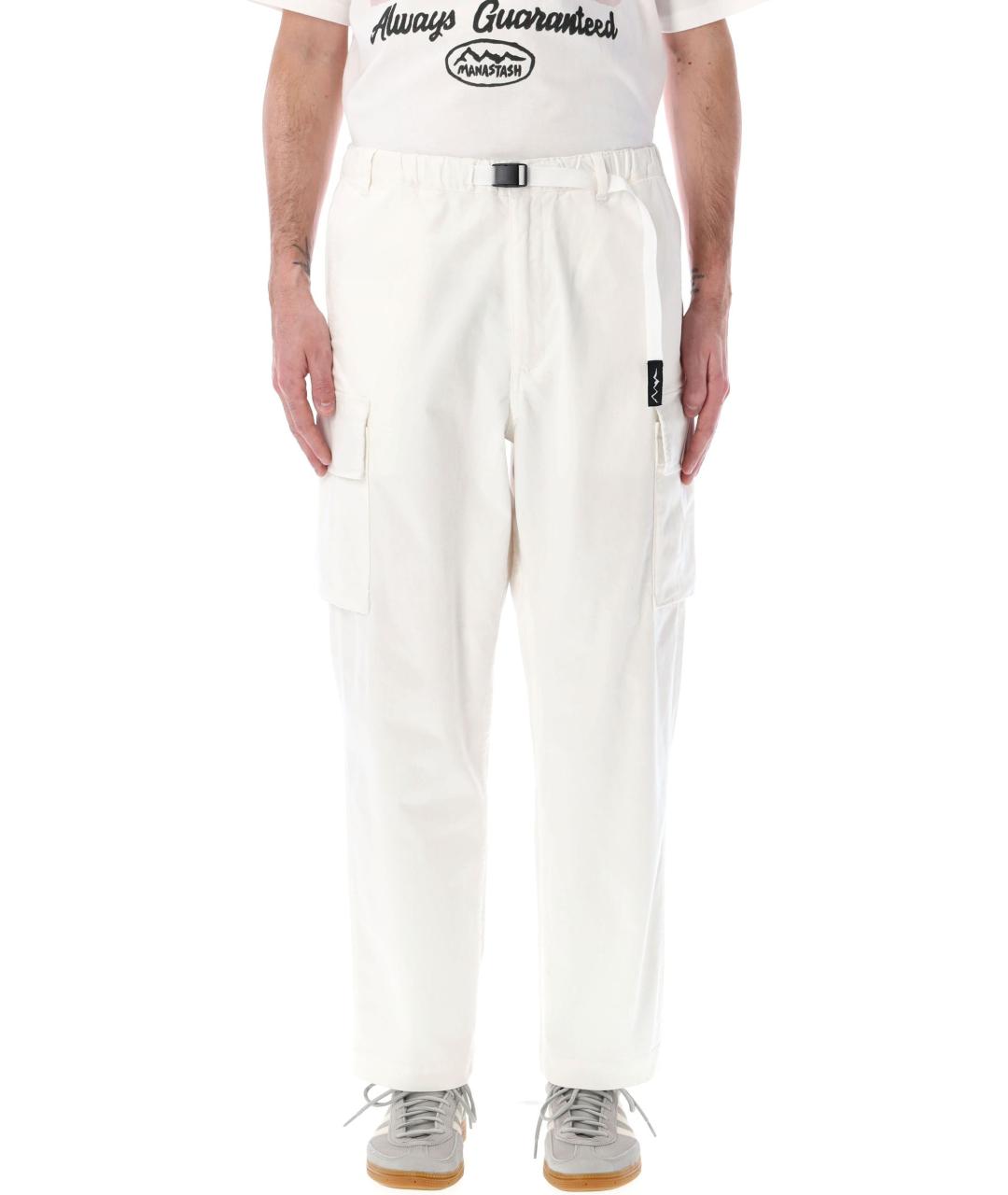 MANASTASH Белые хлопковые повседневные брюки, фото 2