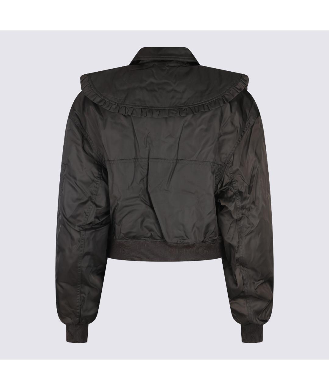 GANNI Коричневая полиамидовая куртка, фото 4