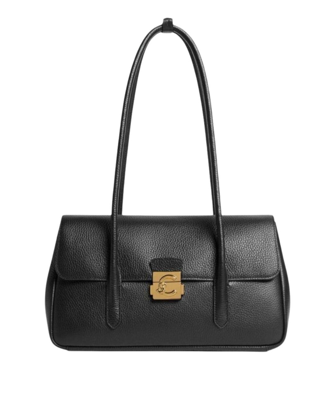 COCCINELLE Черная кожаная сумка через плечо, фото 1