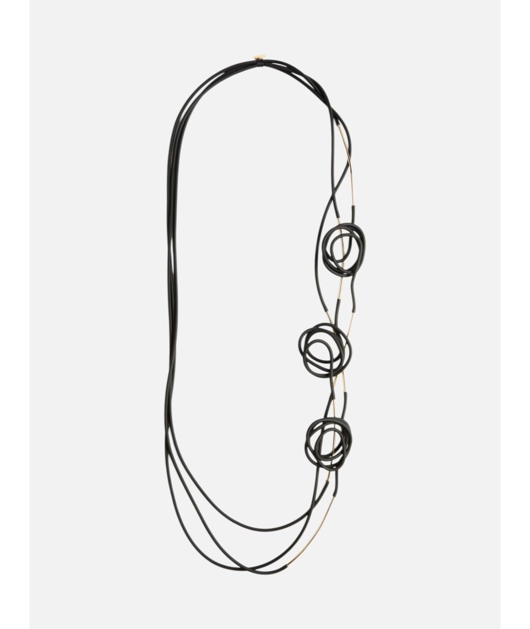 LIVIANA CONTI Черное металлическое колье, фото 3