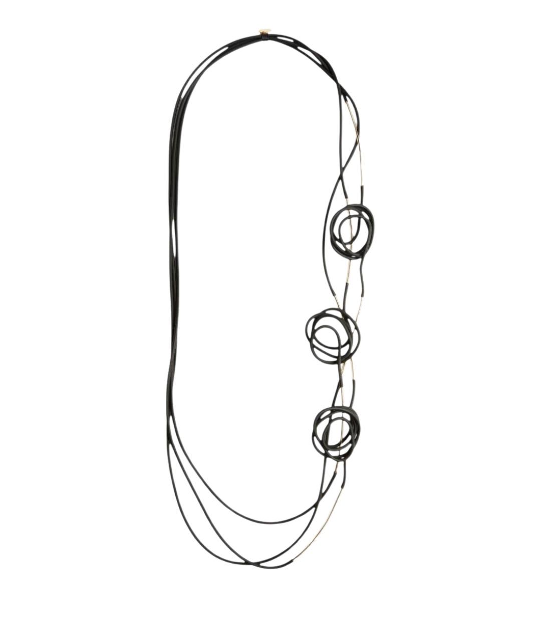 LIVIANA CONTI Черное металлическое колье, фото 1