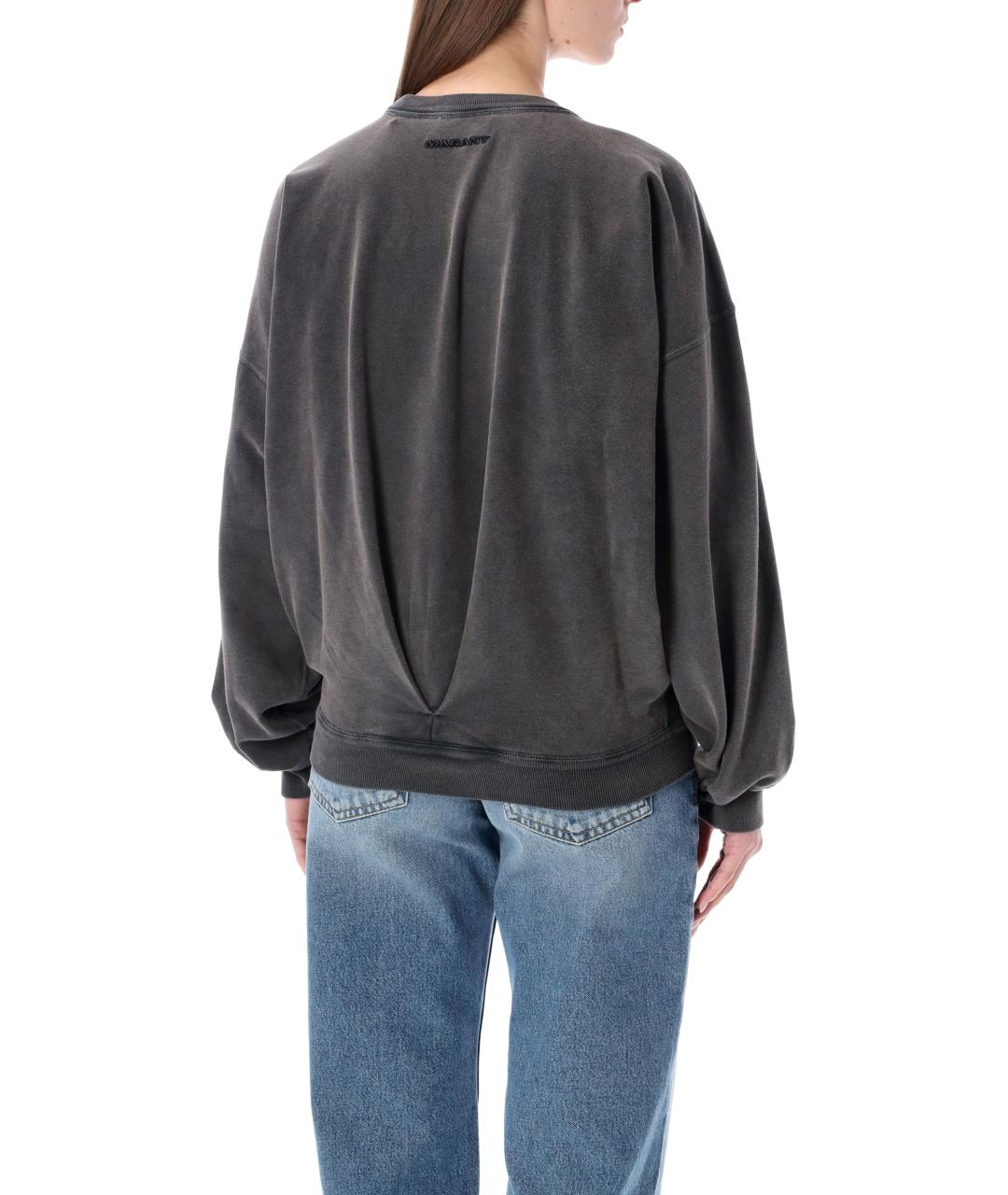 ISABEL MARANT ETOILE Черный хлопковый джемпер / свитер, фото 2