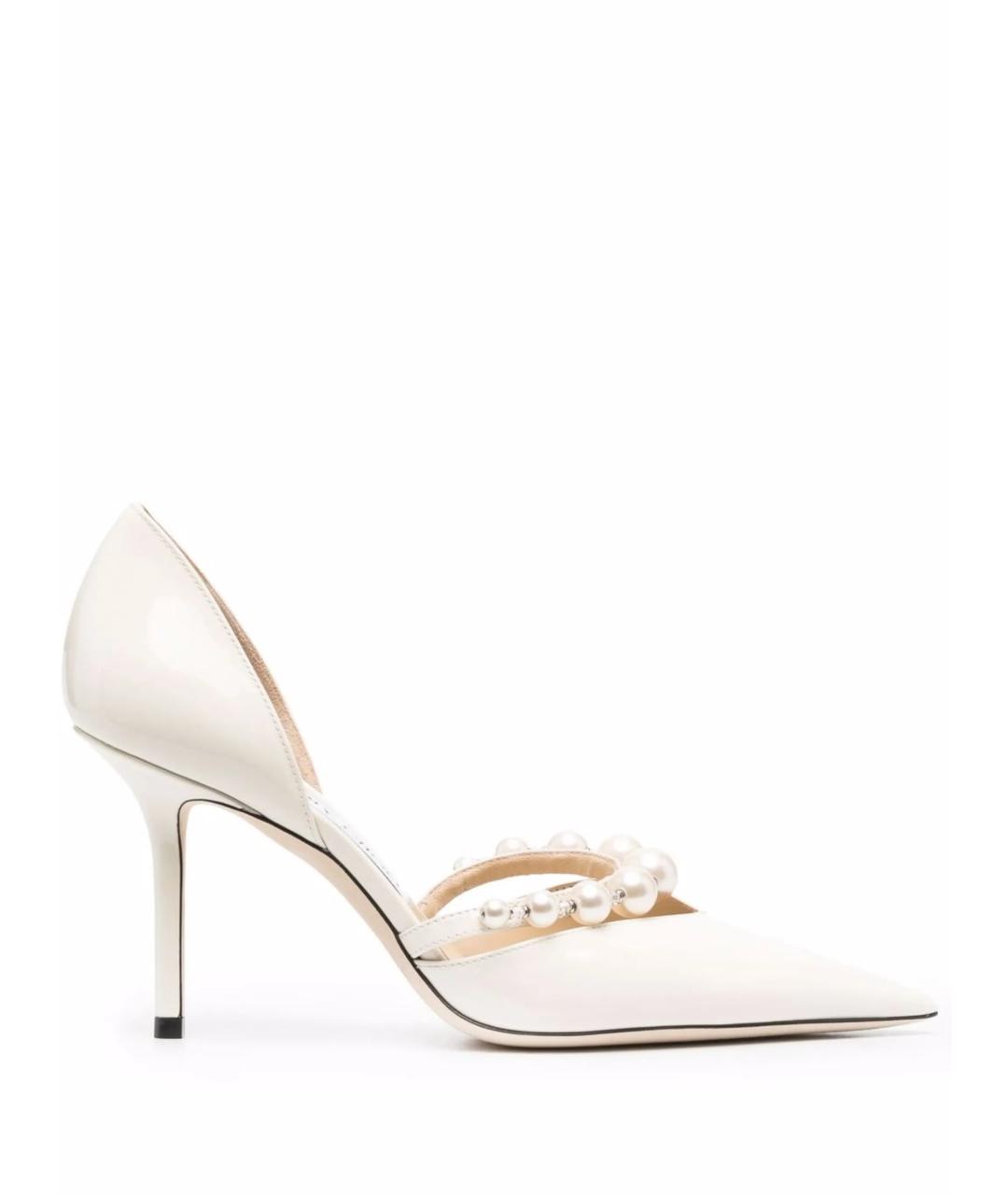 JIMMY CHOO Белые кожаные туфли, фото 1