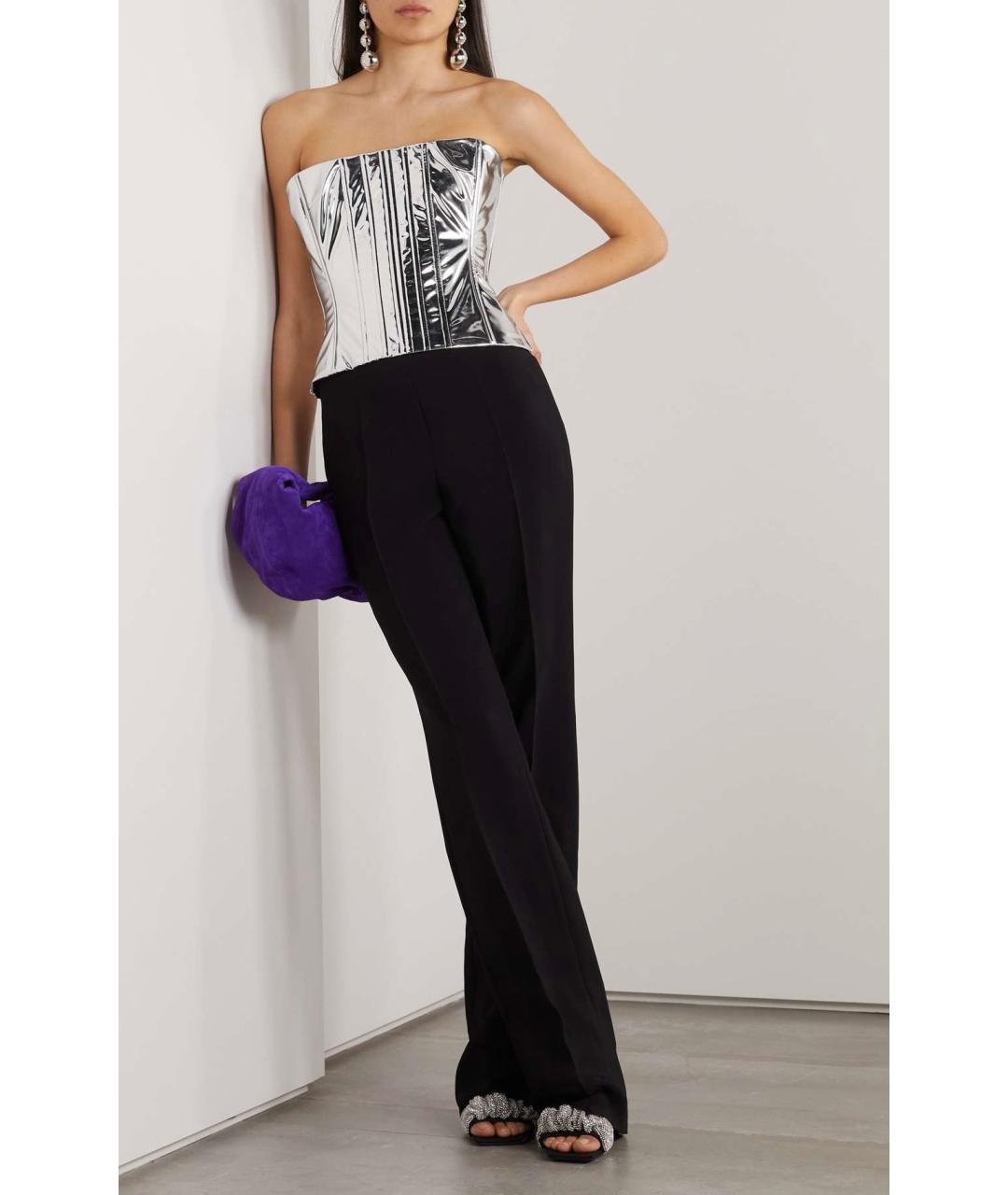 DOLCE&GABBANA Серебрянный полиамидовый корсет, фото 2