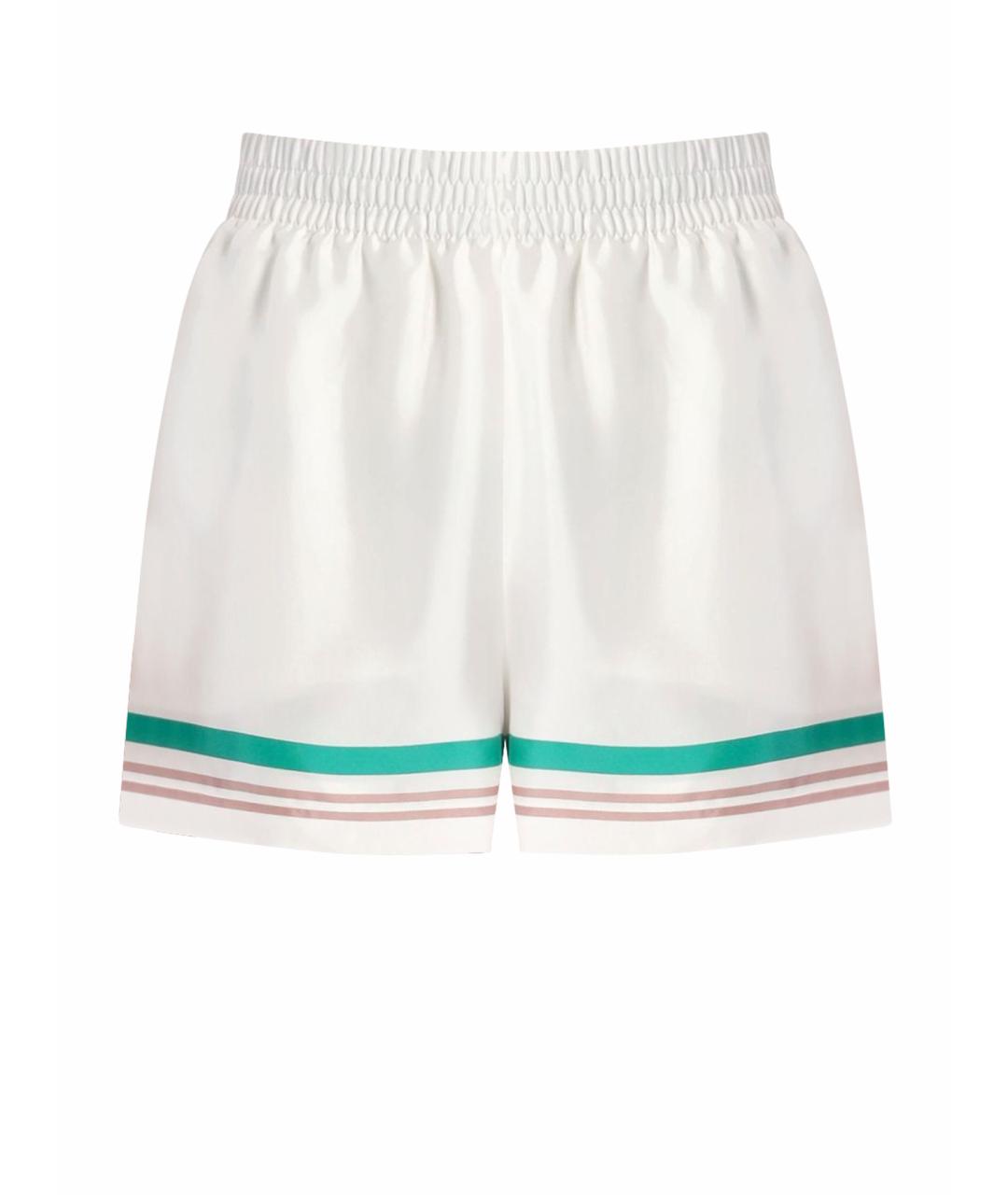 CASABLANCA Белые шелковые шорты, фото 1