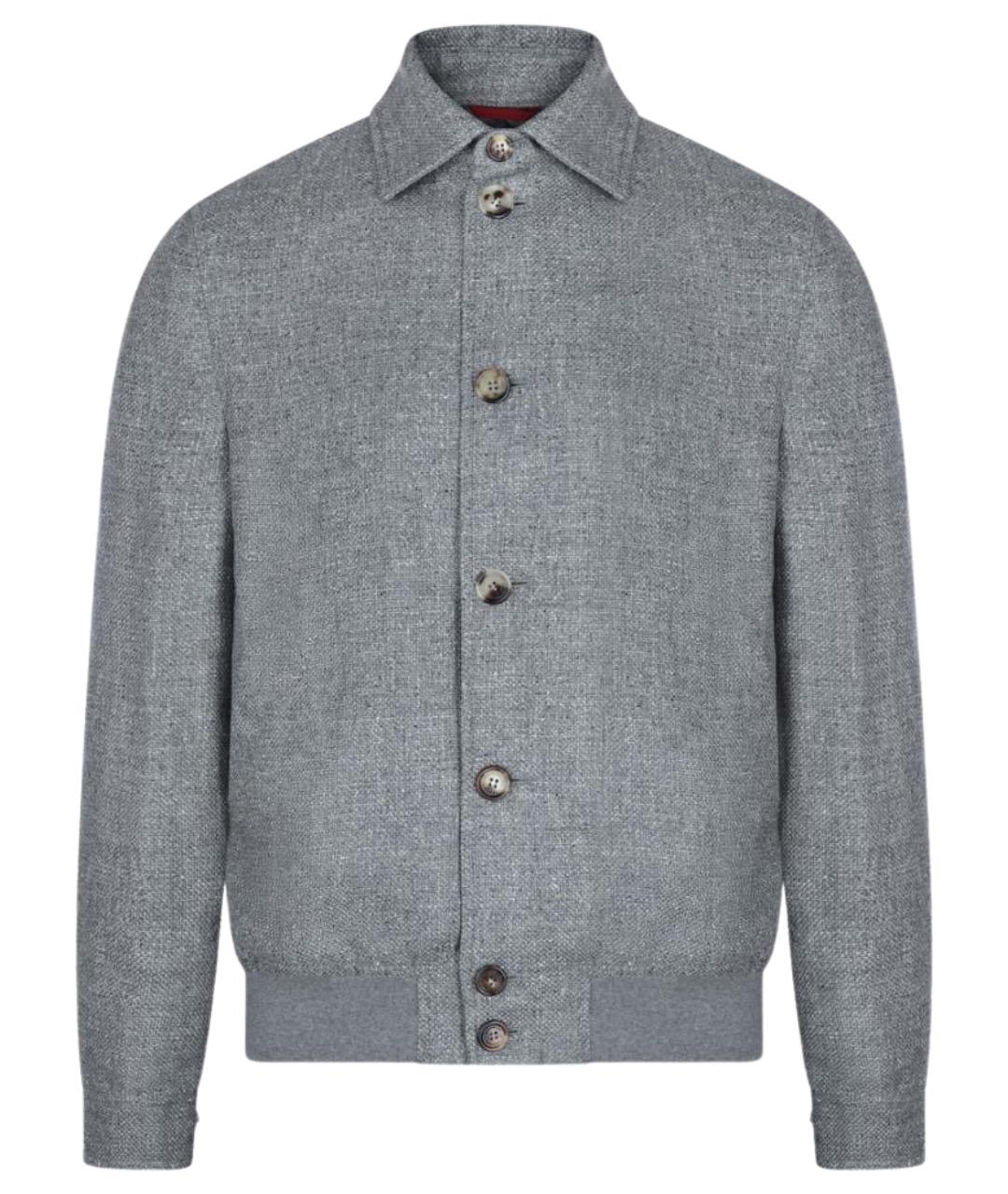 BRUNELLO CUCINELLI Серая шелковая куртка, фото 1