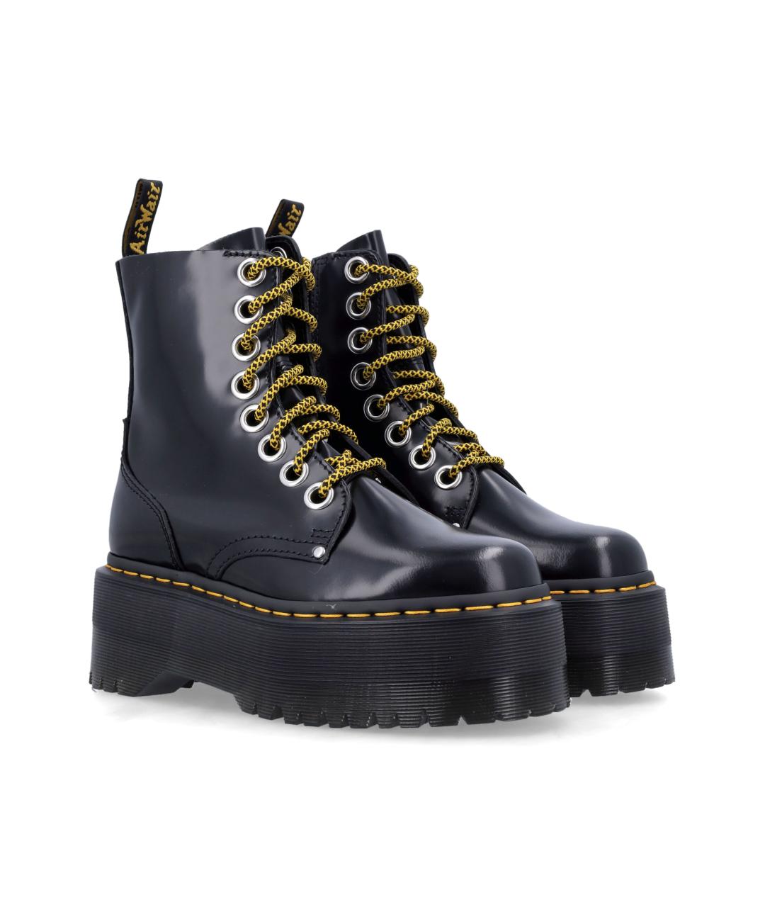 DR. MARTENS Черные кожаные ботинки, фото 2