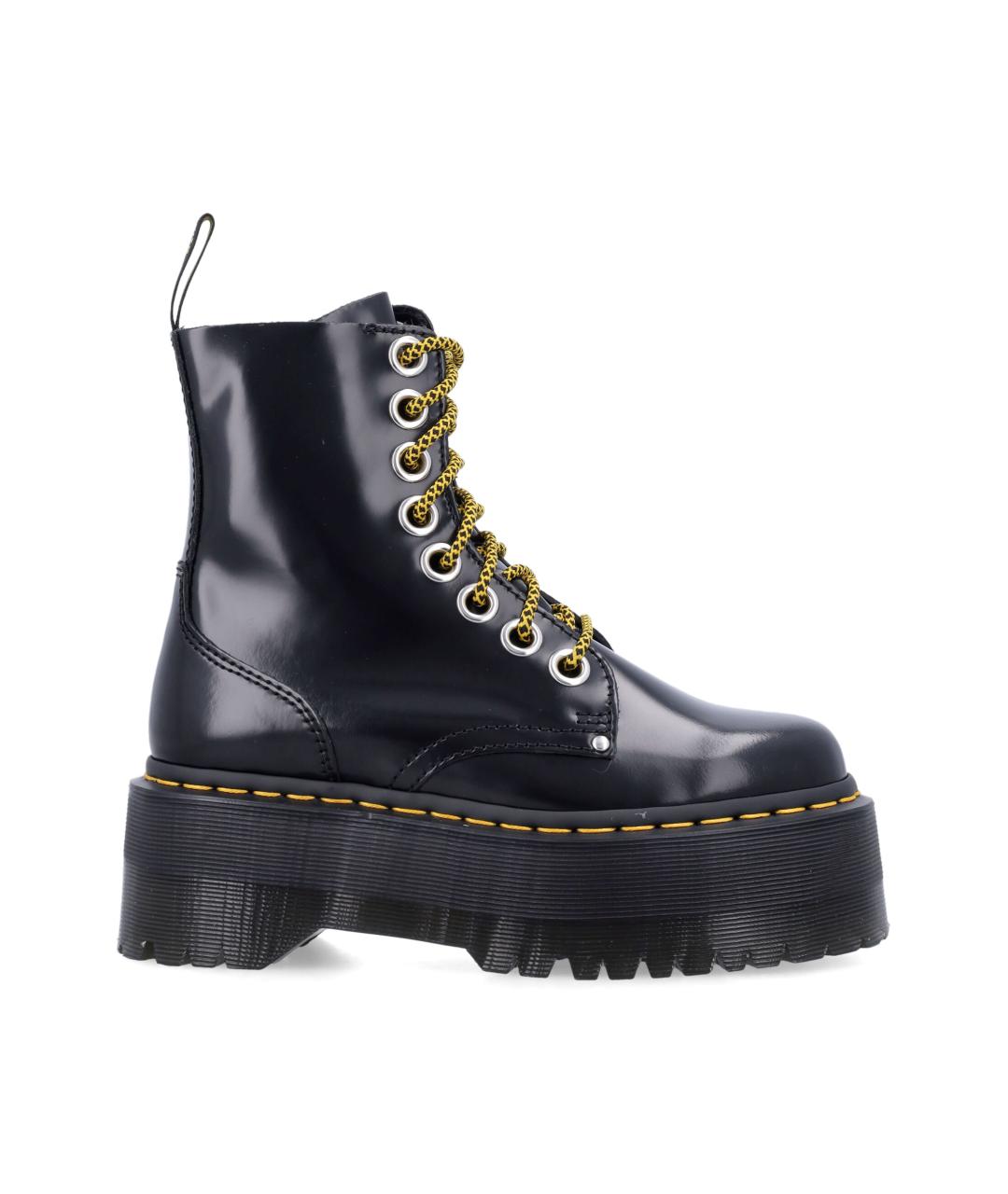 DR. MARTENS Черные кожаные ботинки, фото 1