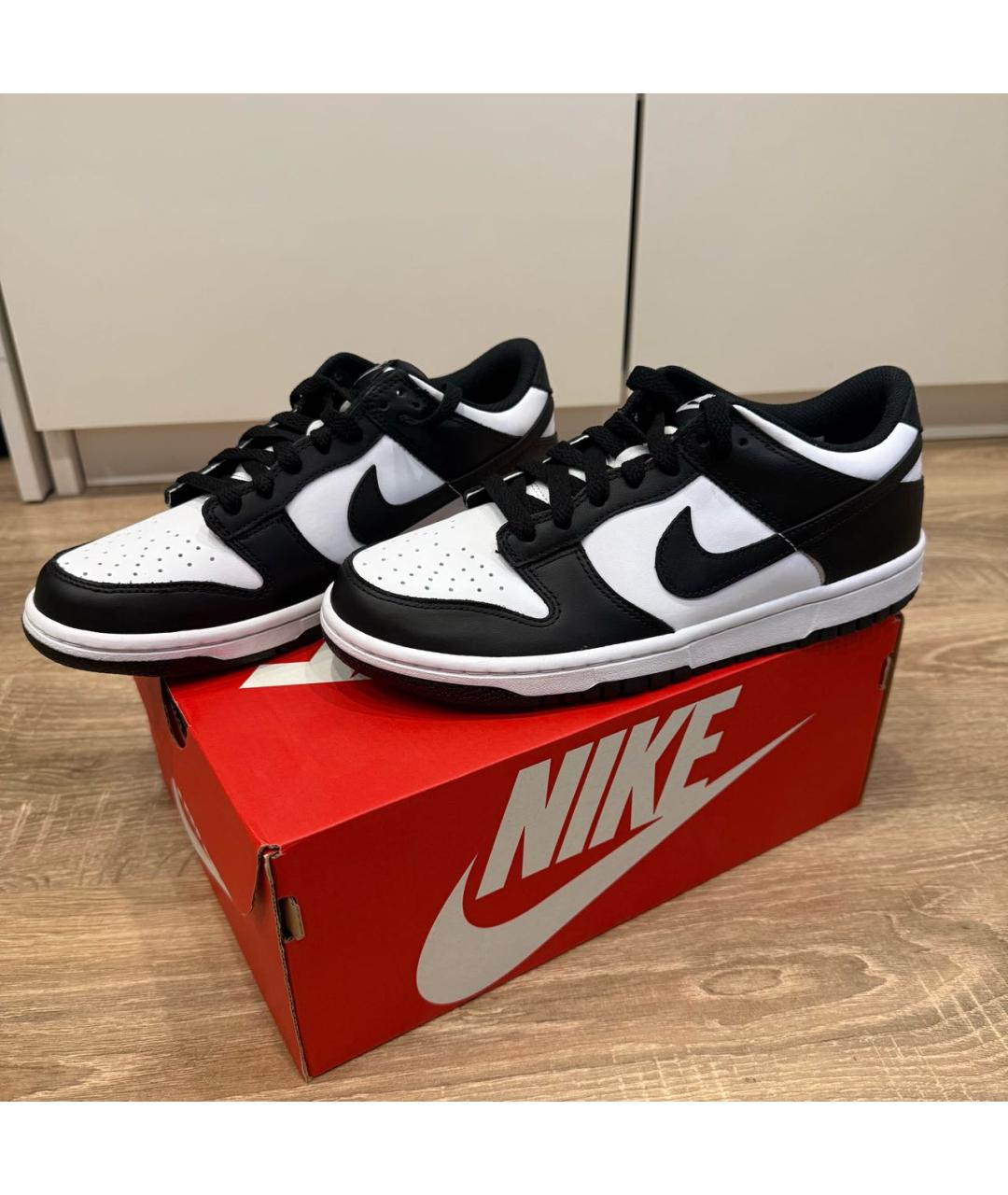 NIKE Черные кожаные кроссовки, фото 7