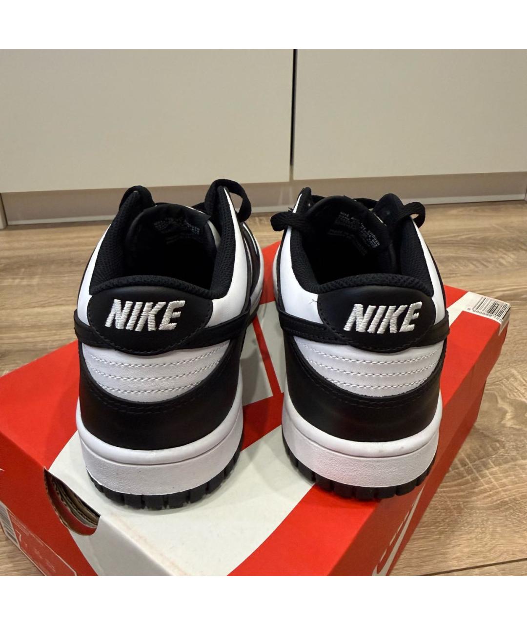 NIKE Черные кожаные кроссовки, фото 4