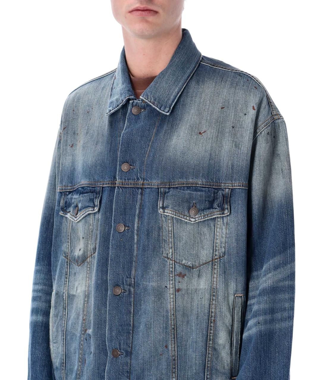 ACNE STUDIOS Синяя хлопковая куртка, фото 3