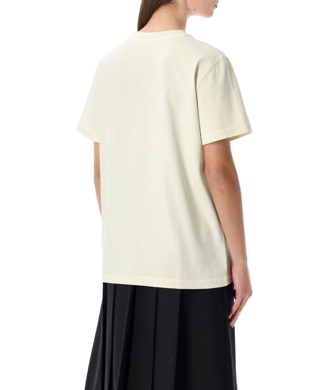 A.P.C. Бежевая хлопковая футболка, фото 2