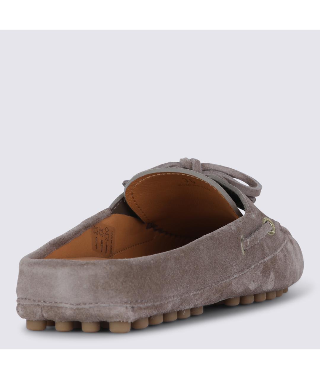 TOD'S Бежевые замшевые лоферы, фото 3