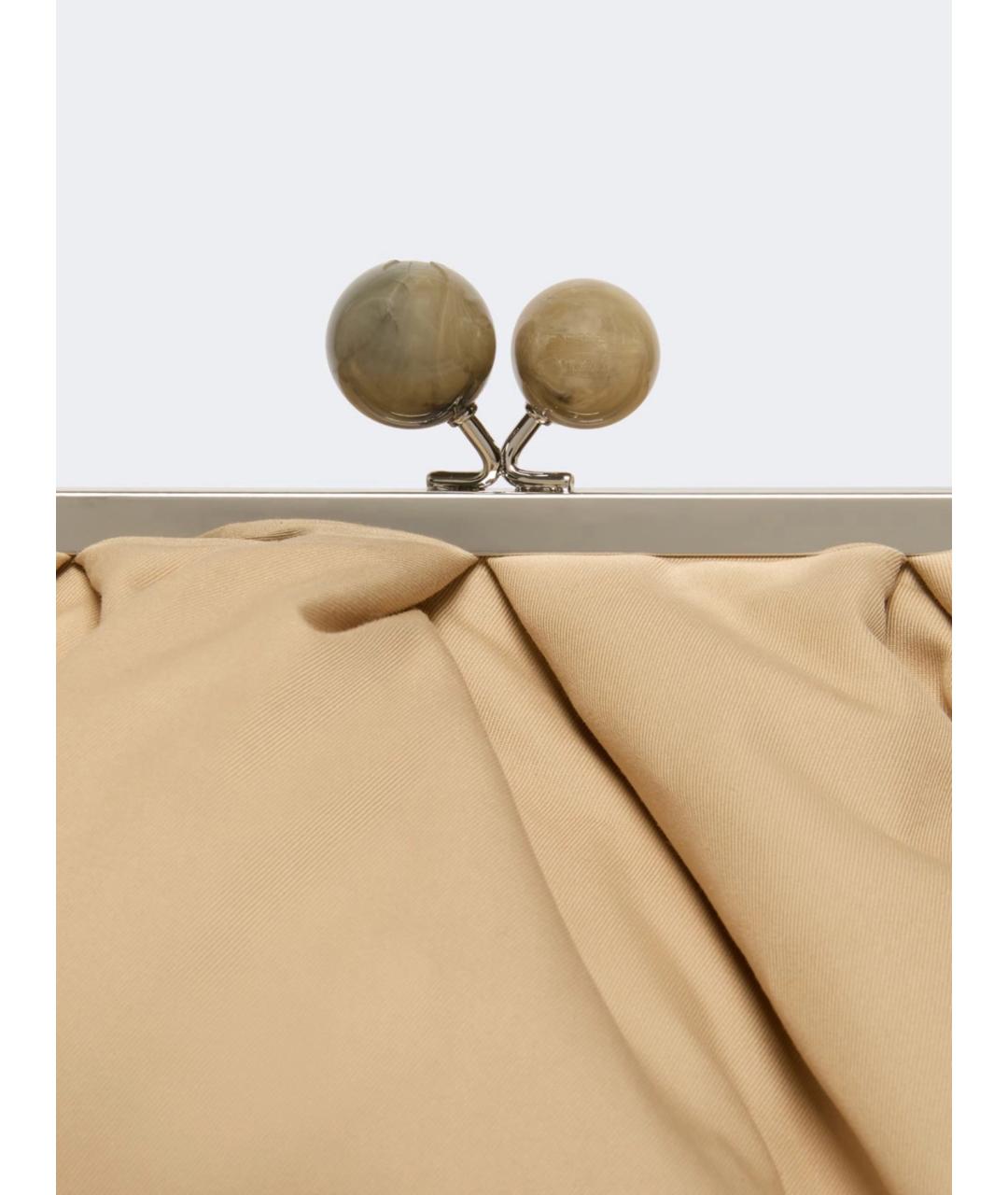 WEEKEND MAX MARA Бежевая хлопковая сумка через плечо, фото 4