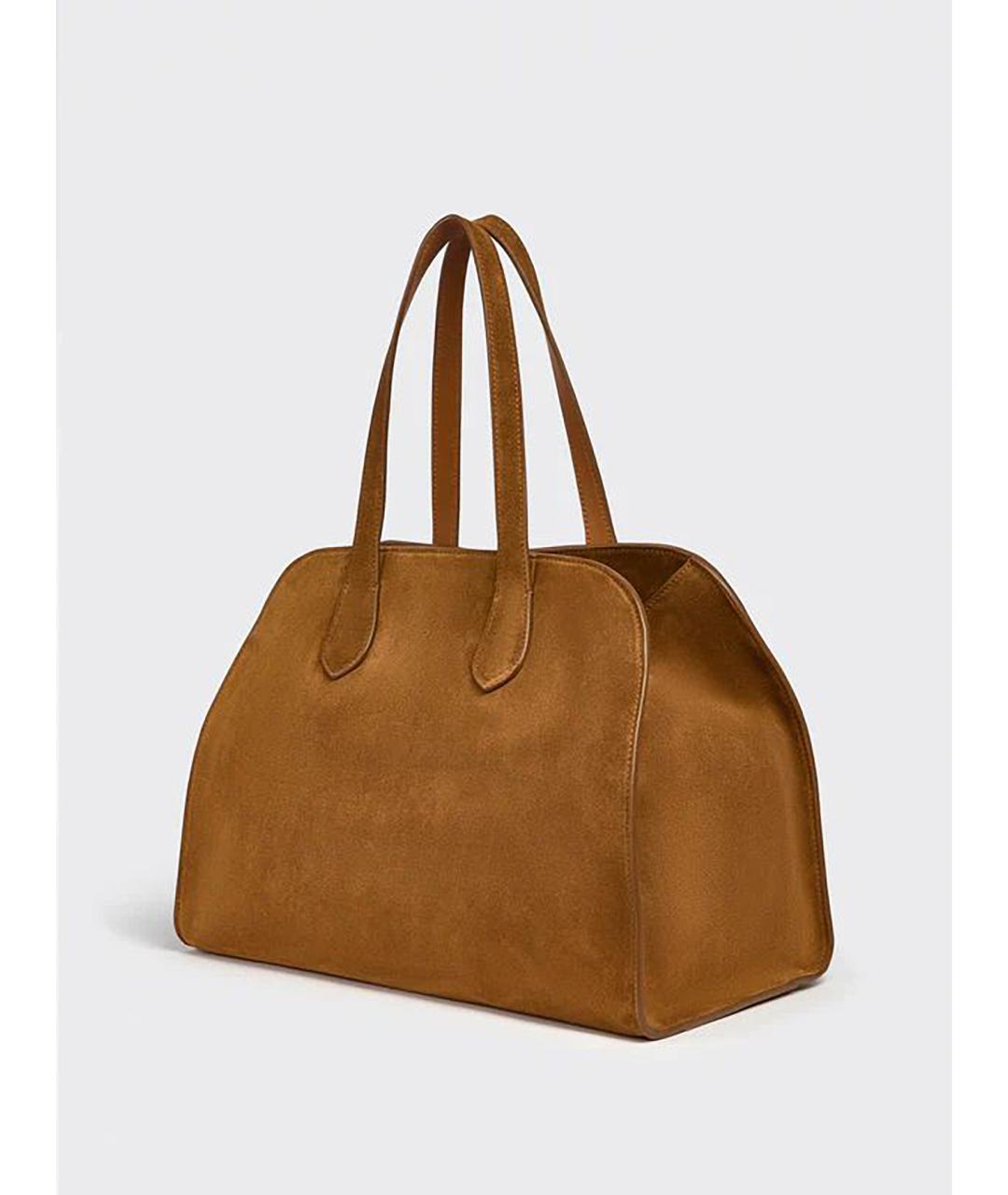 LIVIANA CONTI Коричневая кожаная сумка тоут, фото 2