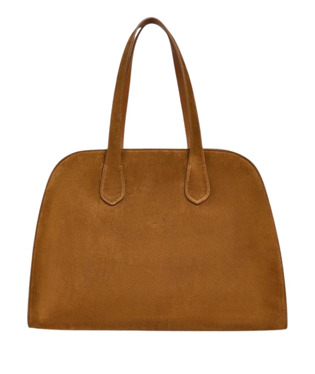 LIVIANA CONTI Коричневая кожаная сумка тоут, фото 1