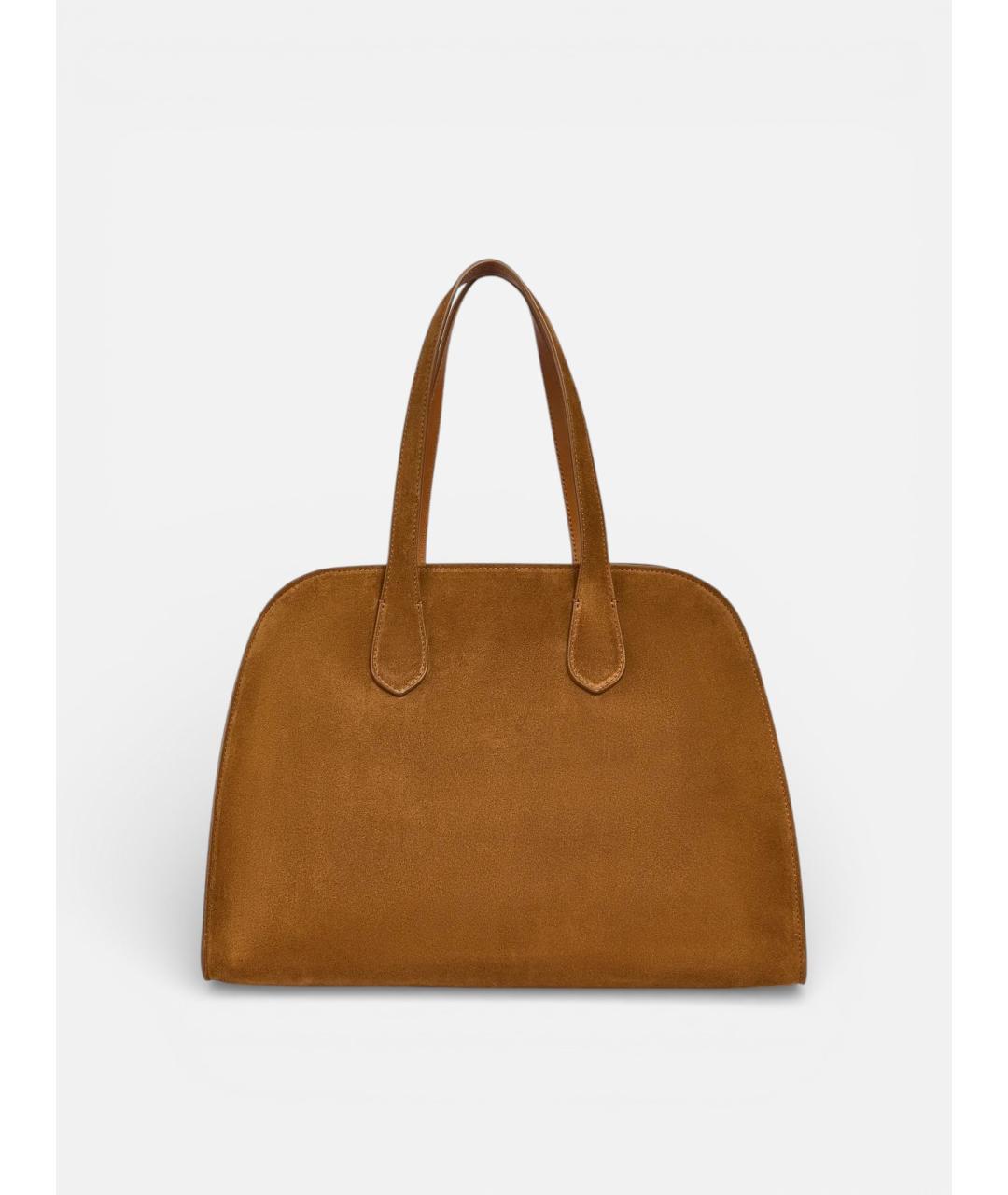 LIVIANA CONTI Коричневая кожаная сумка тоут, фото 5