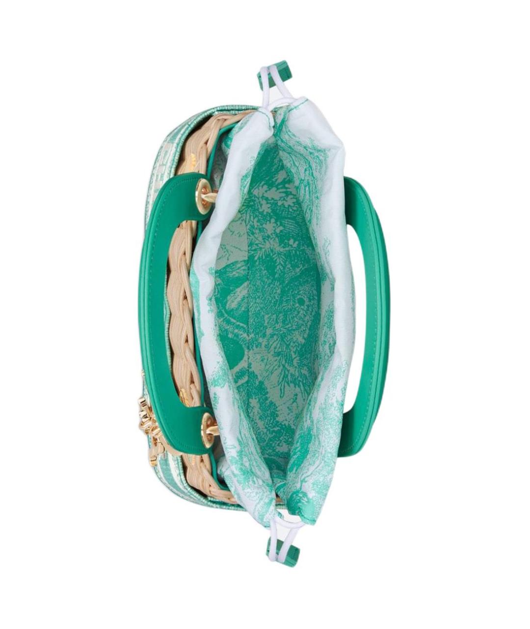 CHRISTIAN DIOR Бирюзовая сумка тоут, фото 4