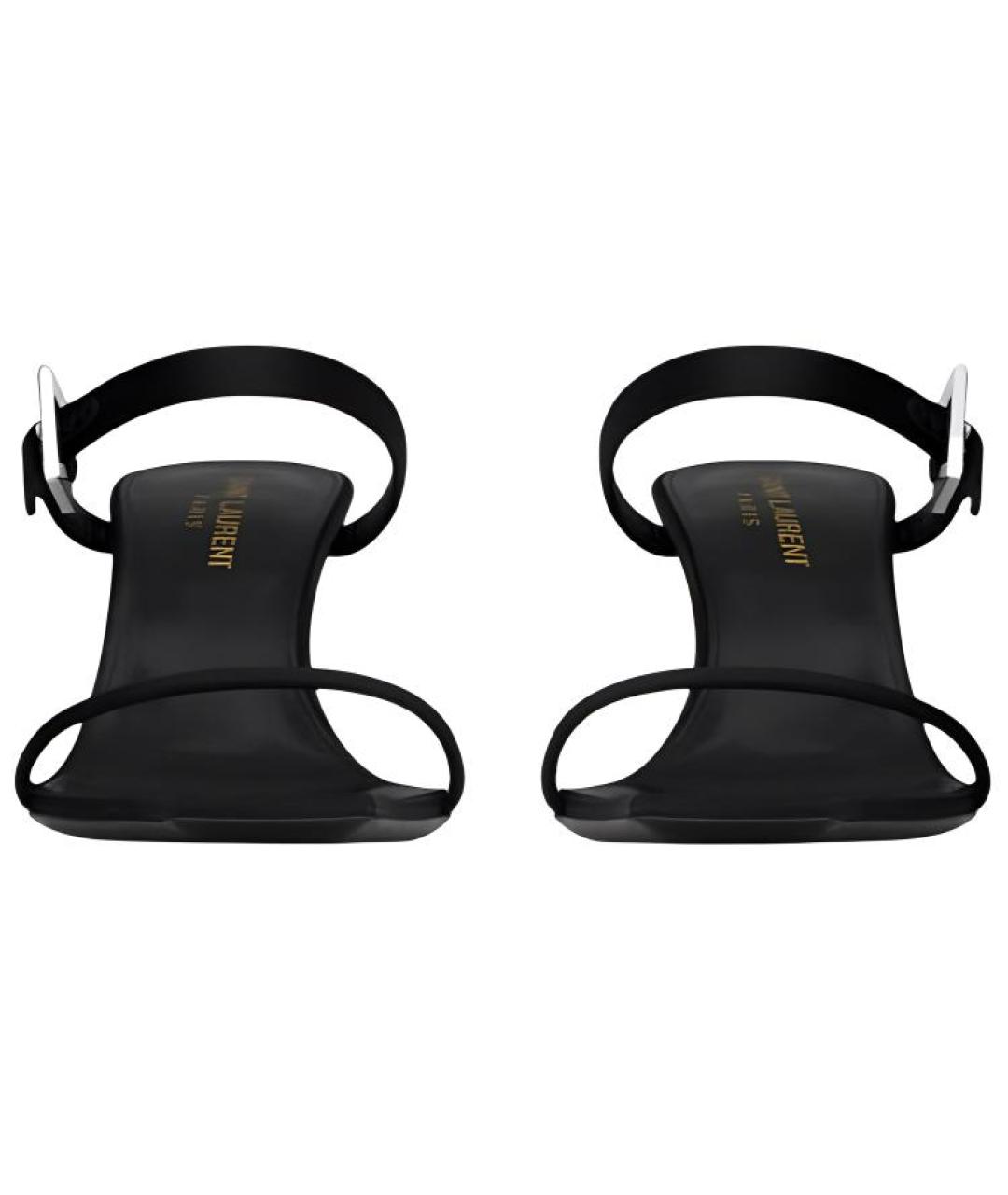 SAINT LAURENT Черные сандалии, фото 4