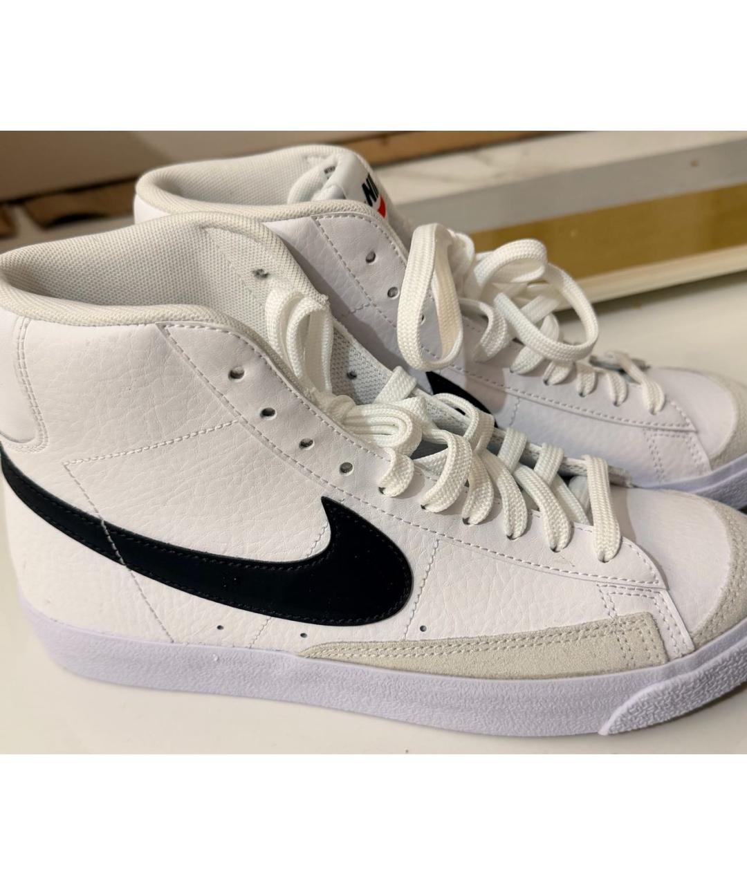 NIKE Белые кожаные кеды, фото 7