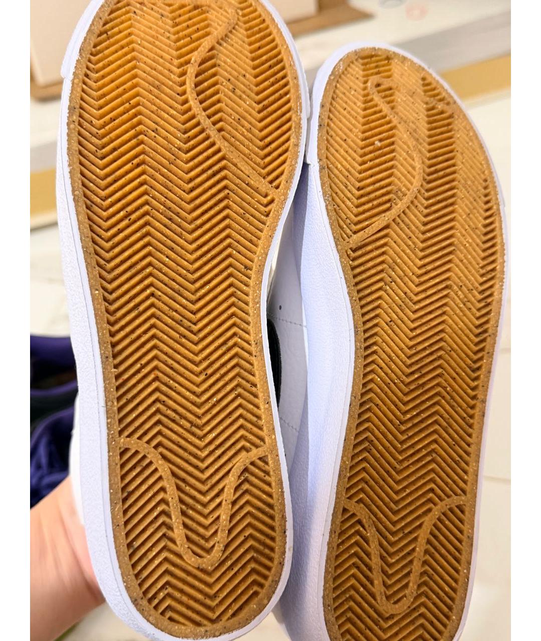 NIKE Белые кожаные кеды, фото 2