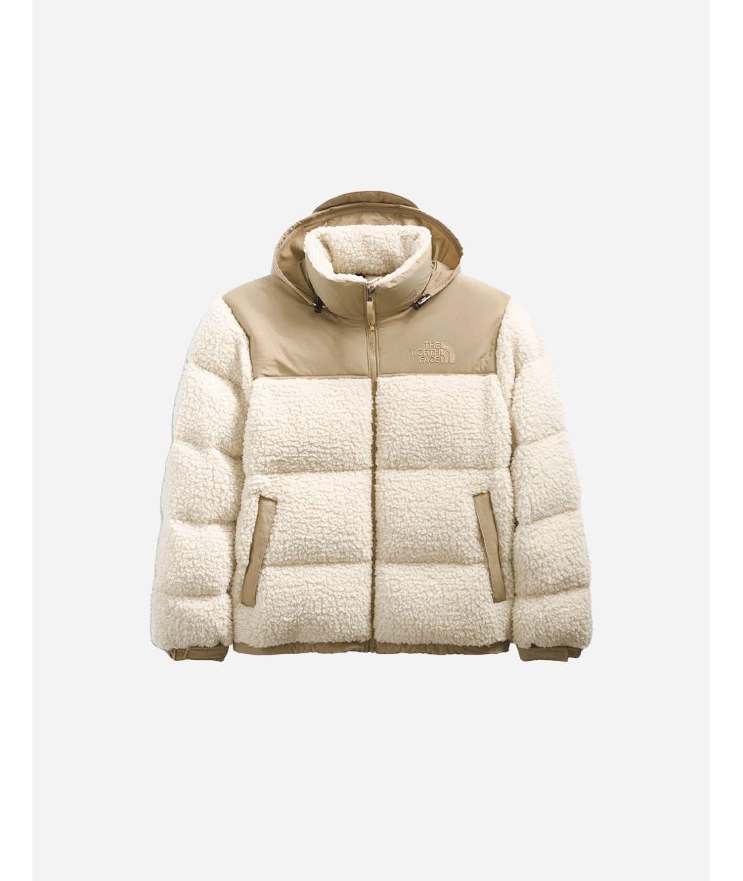 THE NORTH FACE Бежевый полиэстеровый пуховик, фото 8