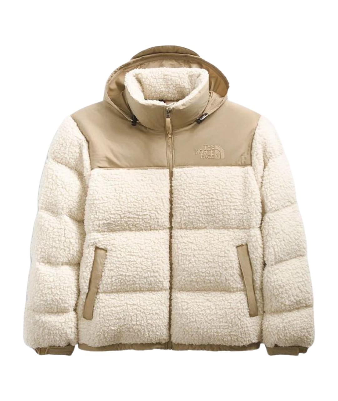 THE NORTH FACE Бежевый полиэстеровый пуховик, фото 1