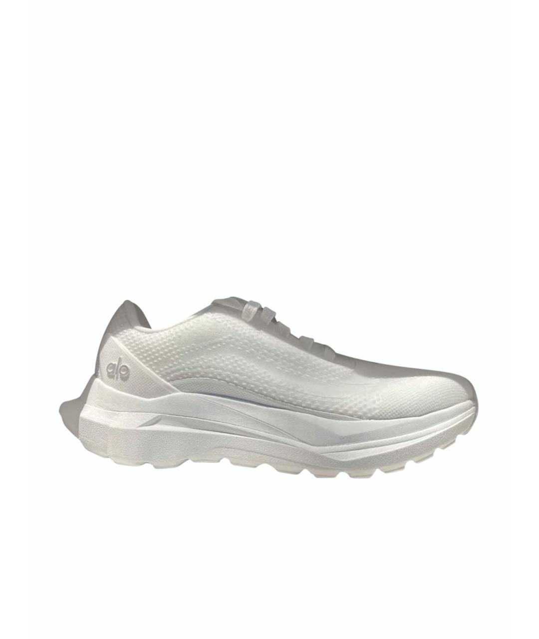 ALO YOGA Белые текстильные кроссовки, фото 1