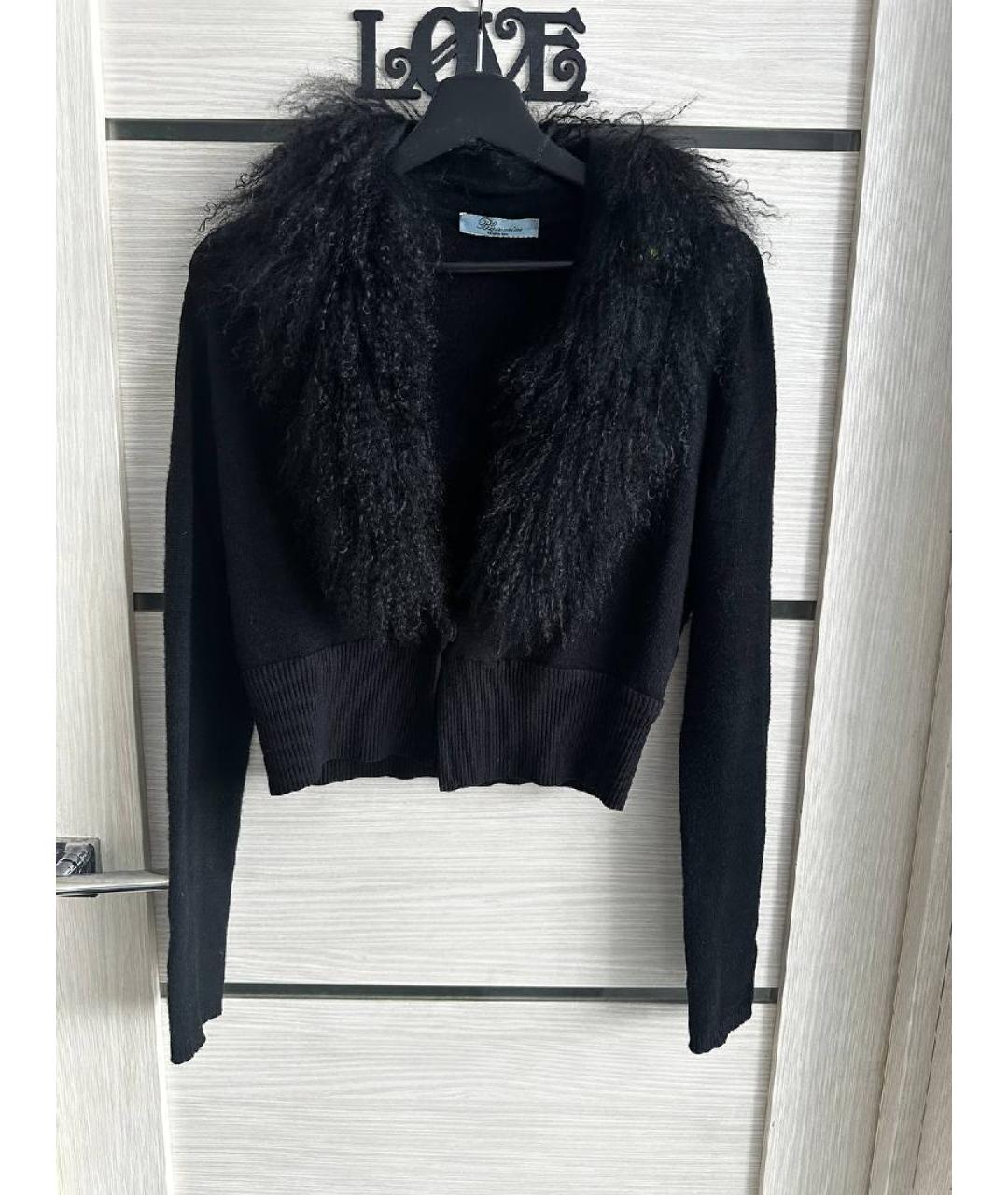 BLUMARINE Черный вискозный кардиган, фото 8