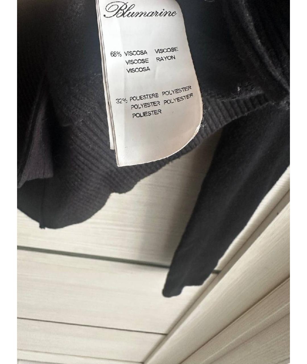 BLUMARINE Черный вискозный кардиган, фото 5