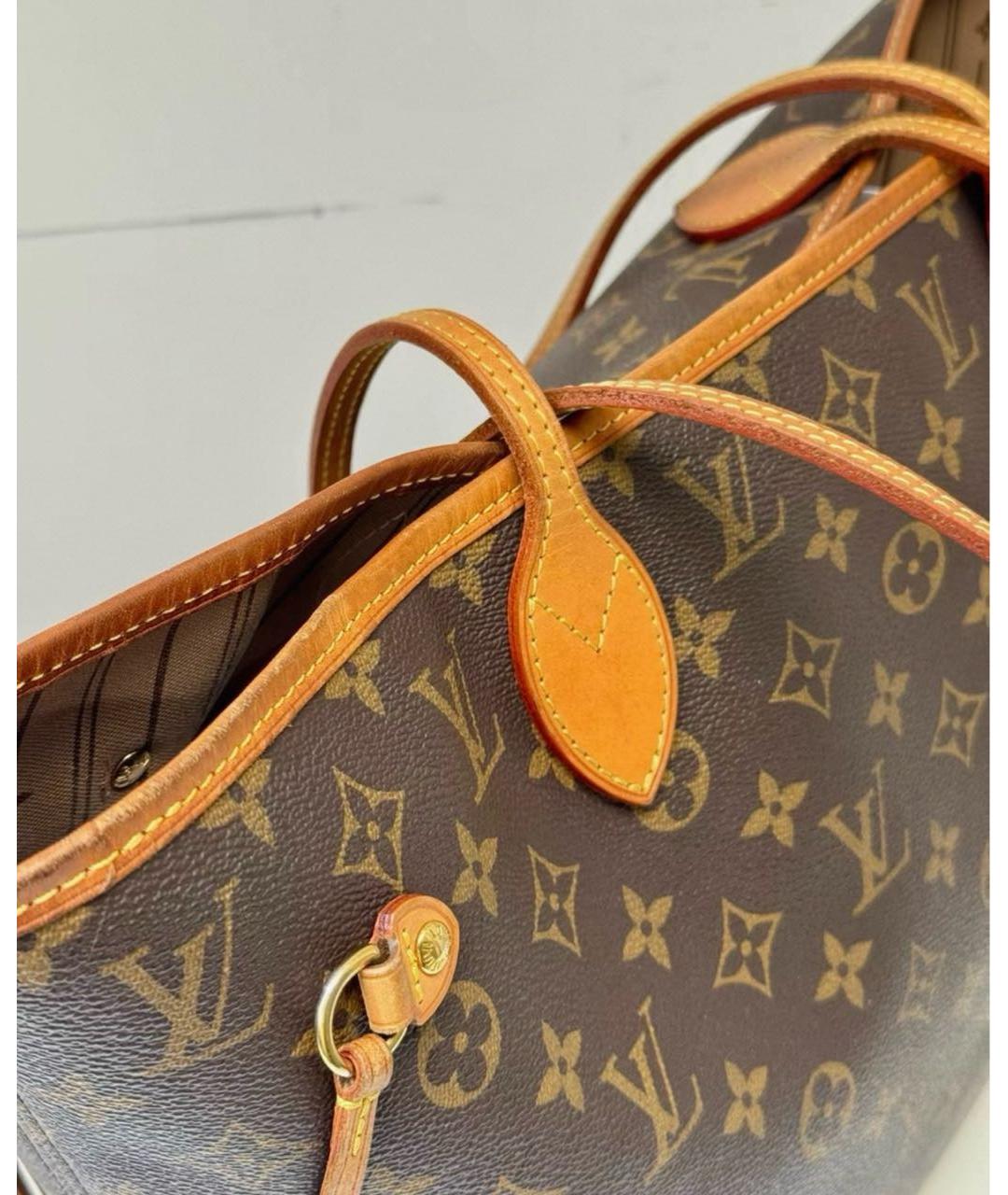 LOUIS VUITTON Коричневая сумка тоут, фото 3