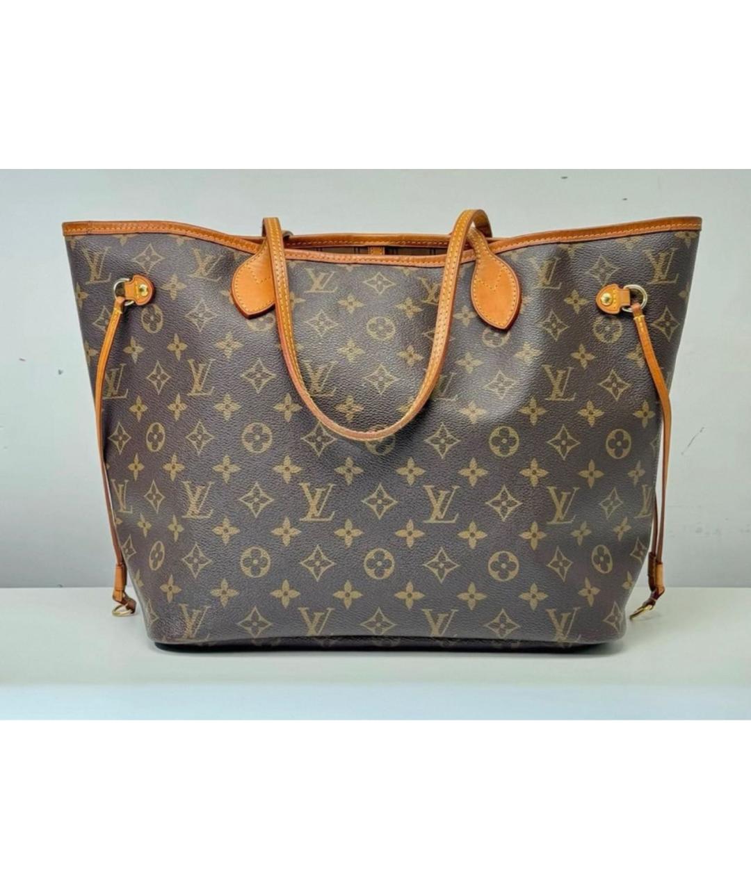 LOUIS VUITTON Коричневая сумка тоут, фото 7