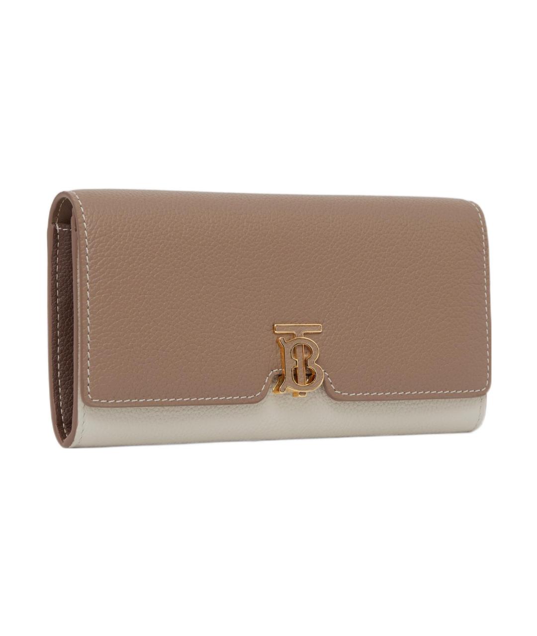 BURBERRY Коричневый кожаный кошелек, фото 3