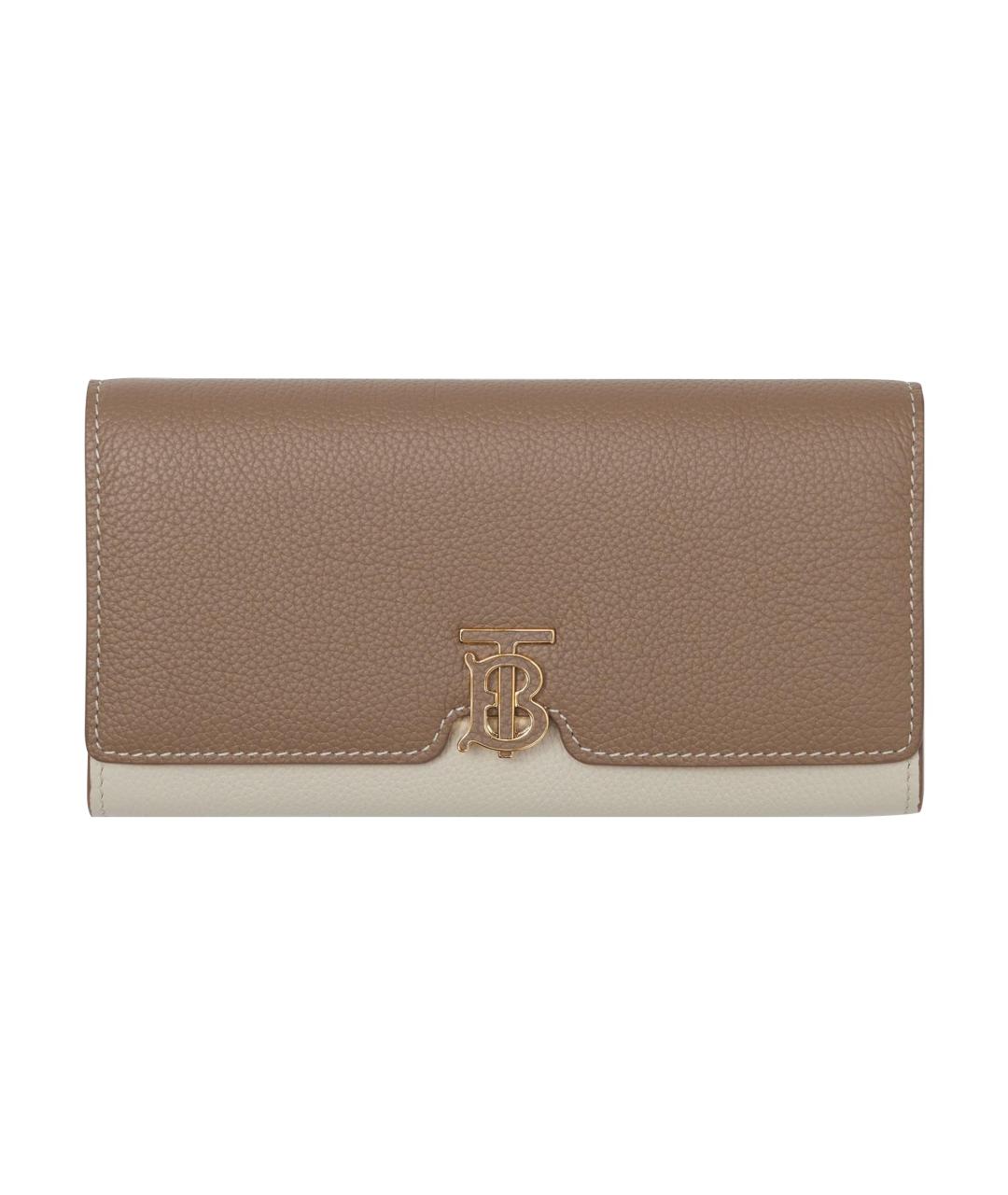 BURBERRY Коричневый кожаный кошелек, фото 1