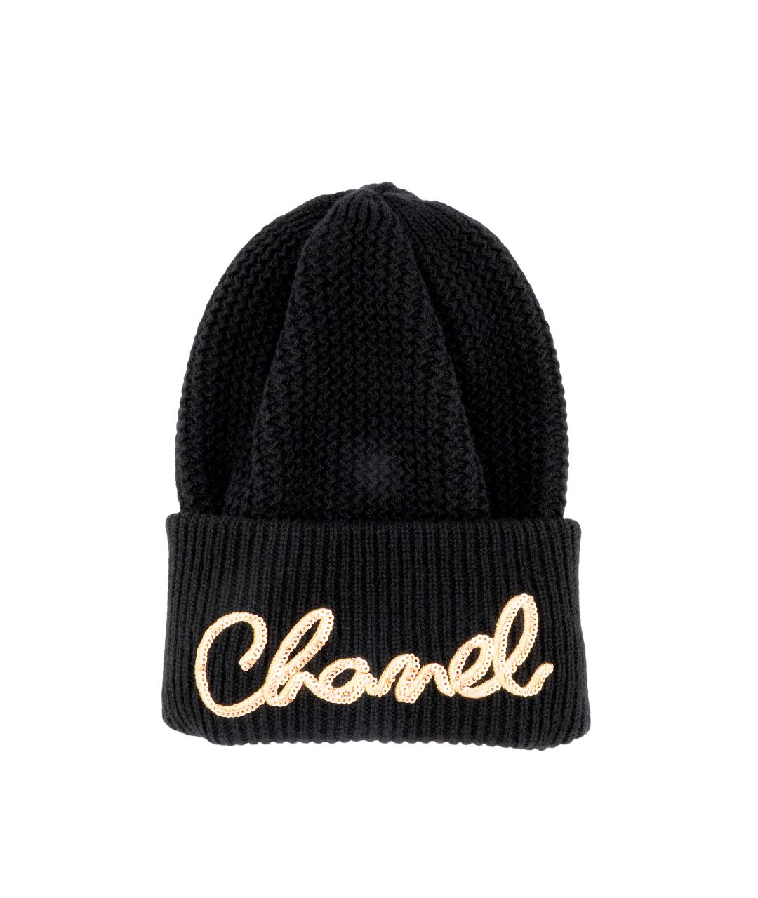 CHANEL Черная шапка, фото 2