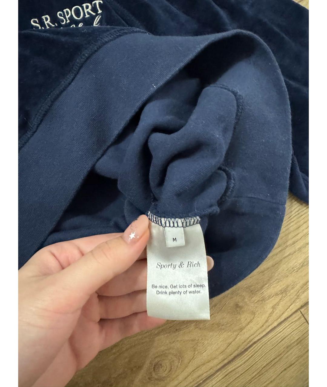 SPORTY AND RICH Темно-синий джемпер / свитер, фото 3