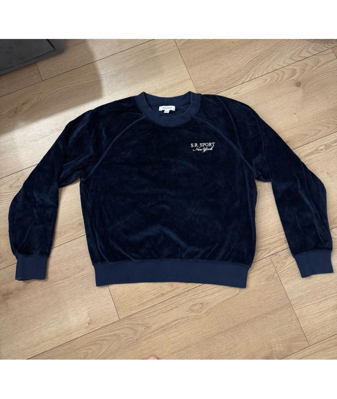 SPORTY AND RICH Темно-синий джемпер / свитер, фото 6