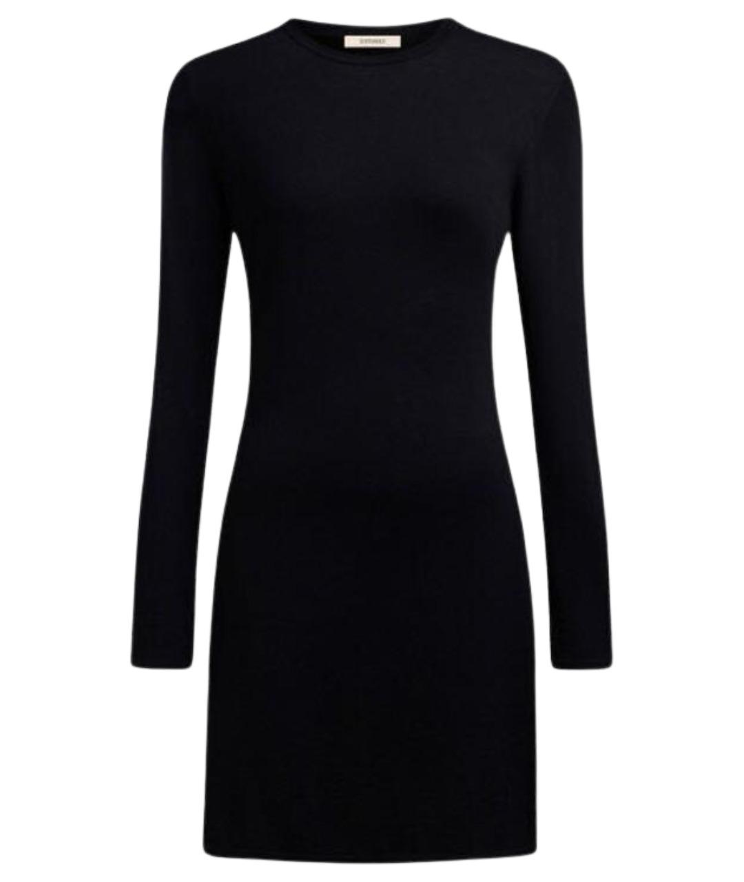 12 STOREEZ Черное шелковое повседневное платье, фото 1