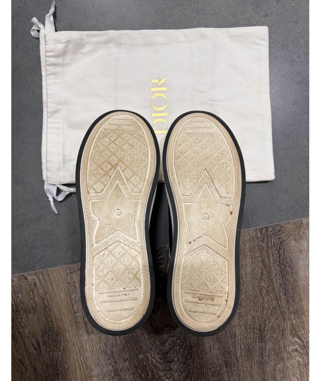 CHRISTIAN DIOR Черные текстильные кеды, фото 4