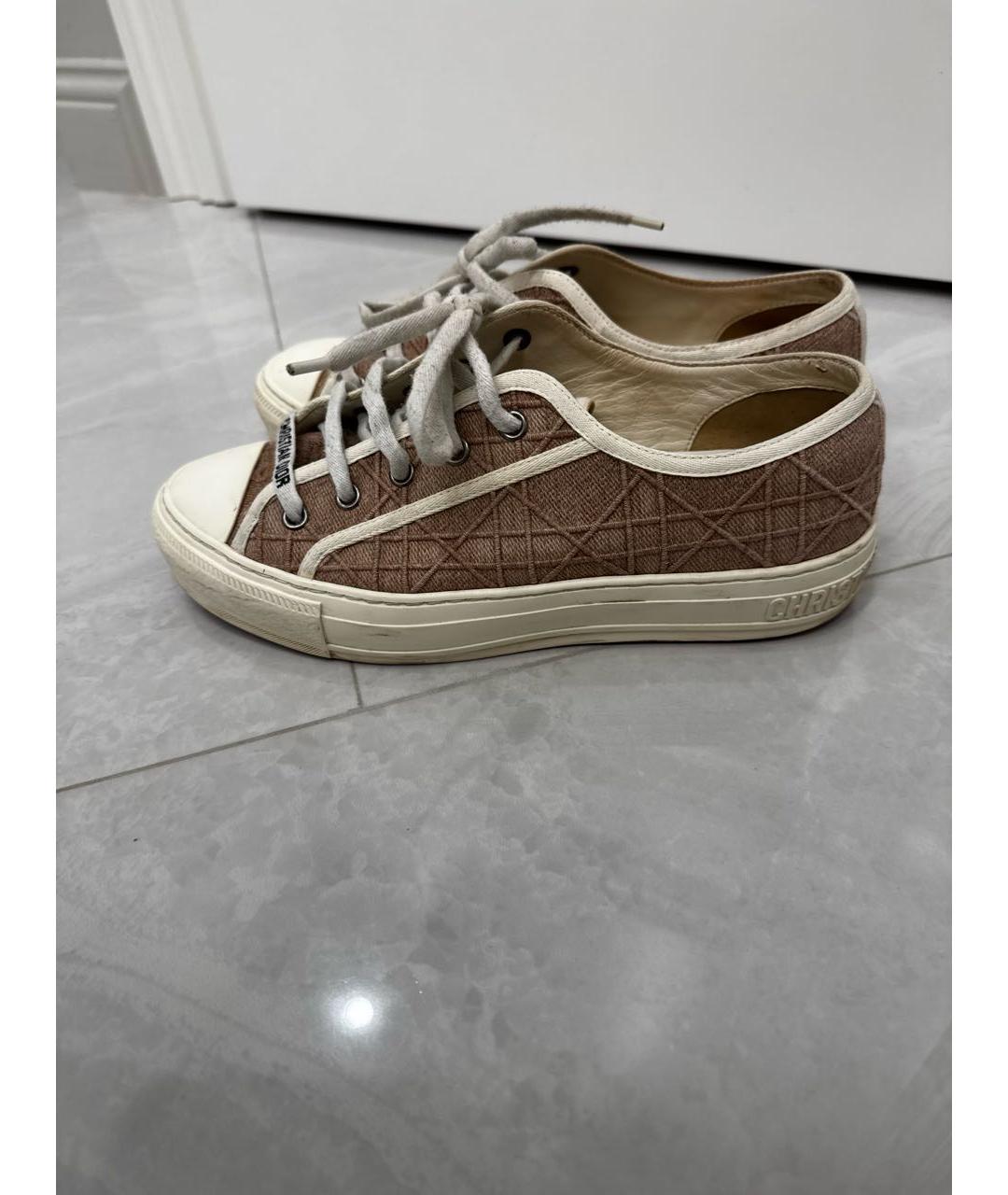 CHRISTIAN DIOR Розовые кожаные кеды, фото 5