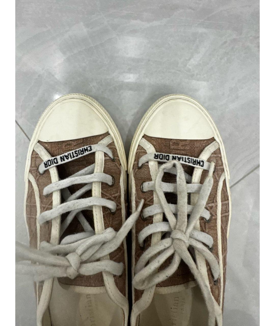 CHRISTIAN DIOR Розовые кожаные кеды, фото 3