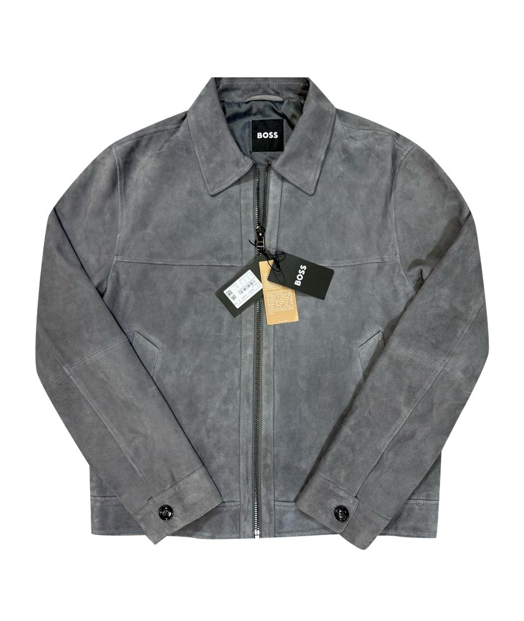 HUGO BOSS Антрацитовая замшевая куртка, фото 1