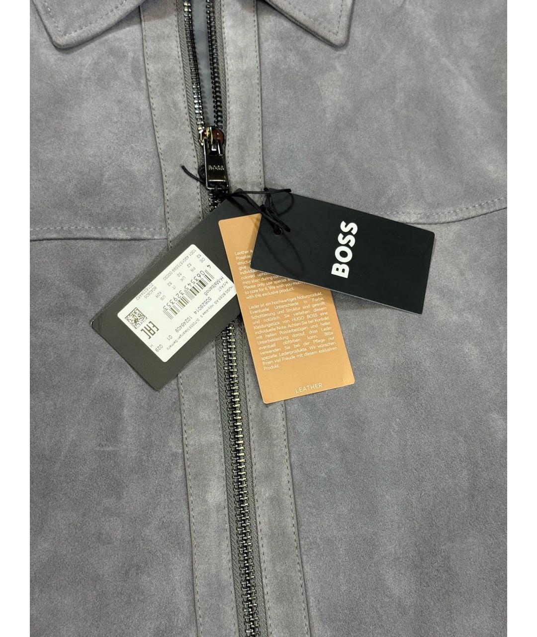 HUGO BOSS Антрацитовая замшевая куртка, фото 2