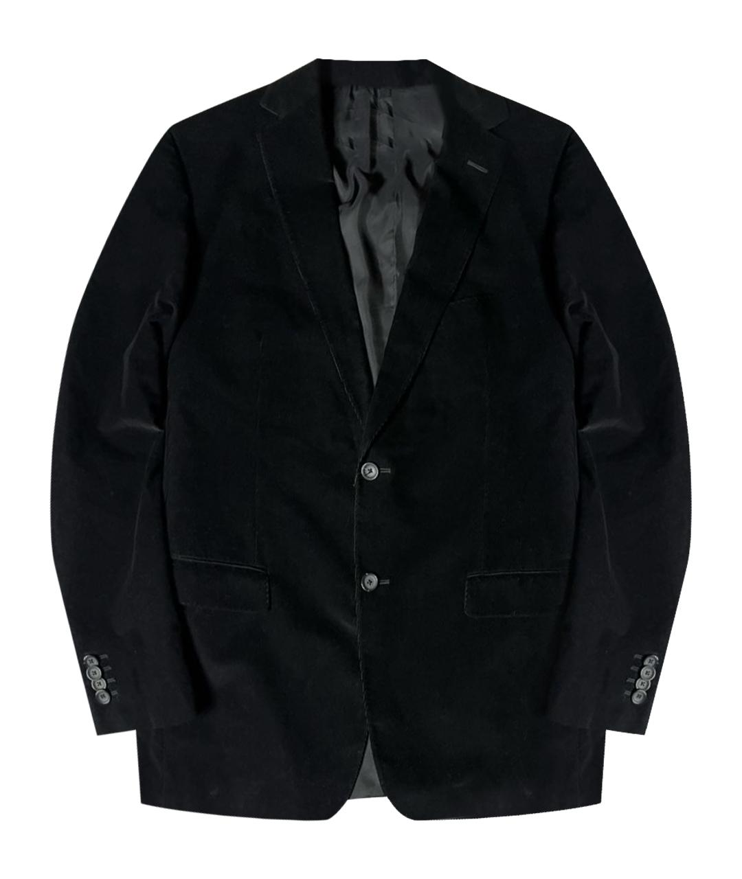 ZZEGNA Черный хлопковый жакет/пиджак, фото 1