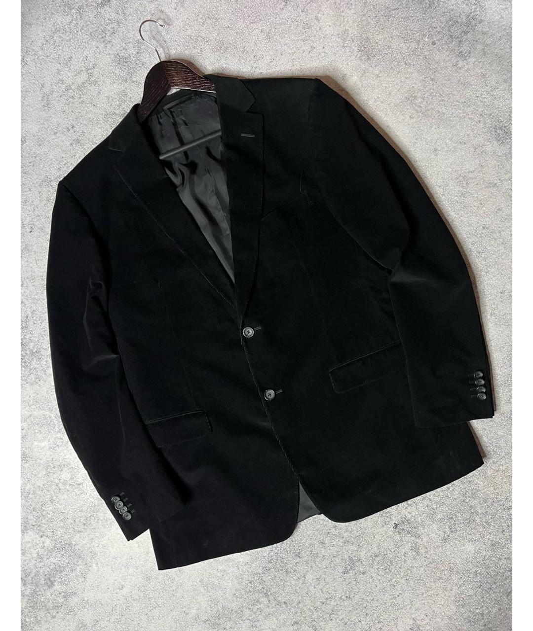 ZZEGNA Черный хлопковый жакет/пиджак, фото 8