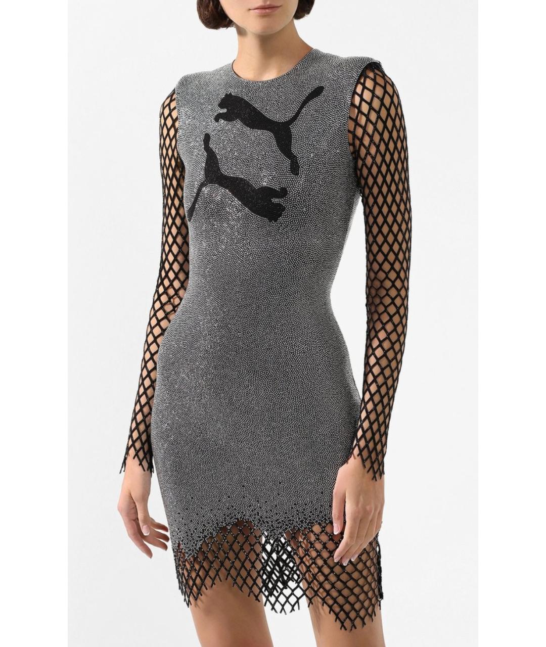 BALMAIN Черное полиамидовое коктейльное платье, фото 2