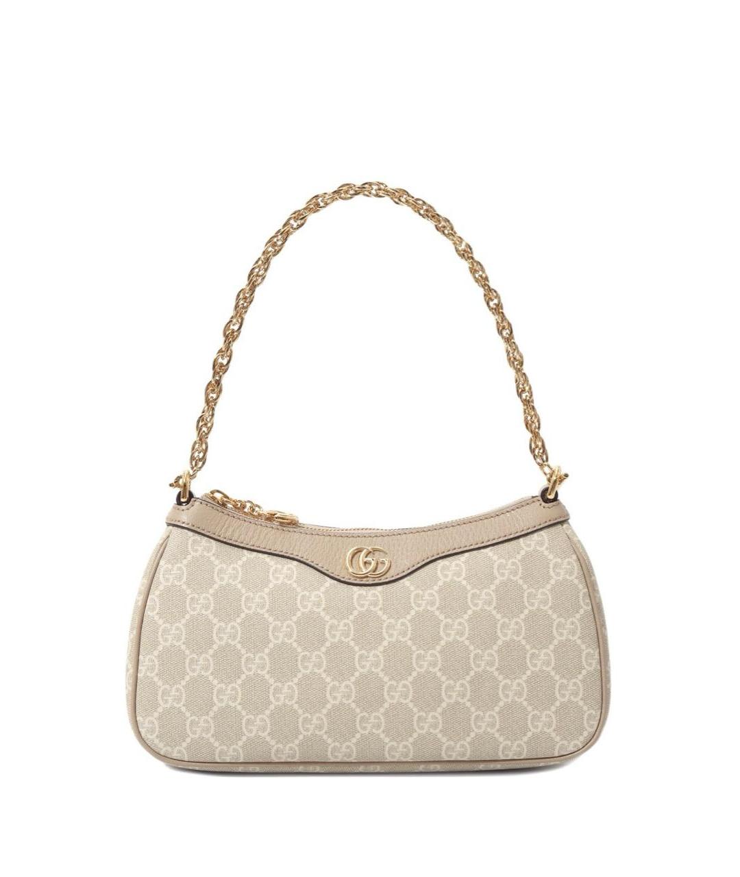 GUCCI Бежевая тканевая сумка через плечо, фото 9